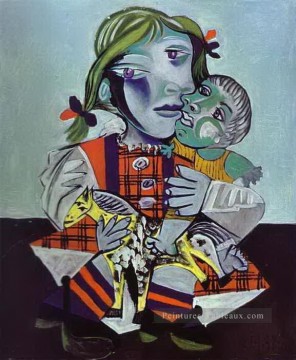Maya Picassos Fille avec une poupée 1938 cubisme Pablo Picasso Peinture à l'huile